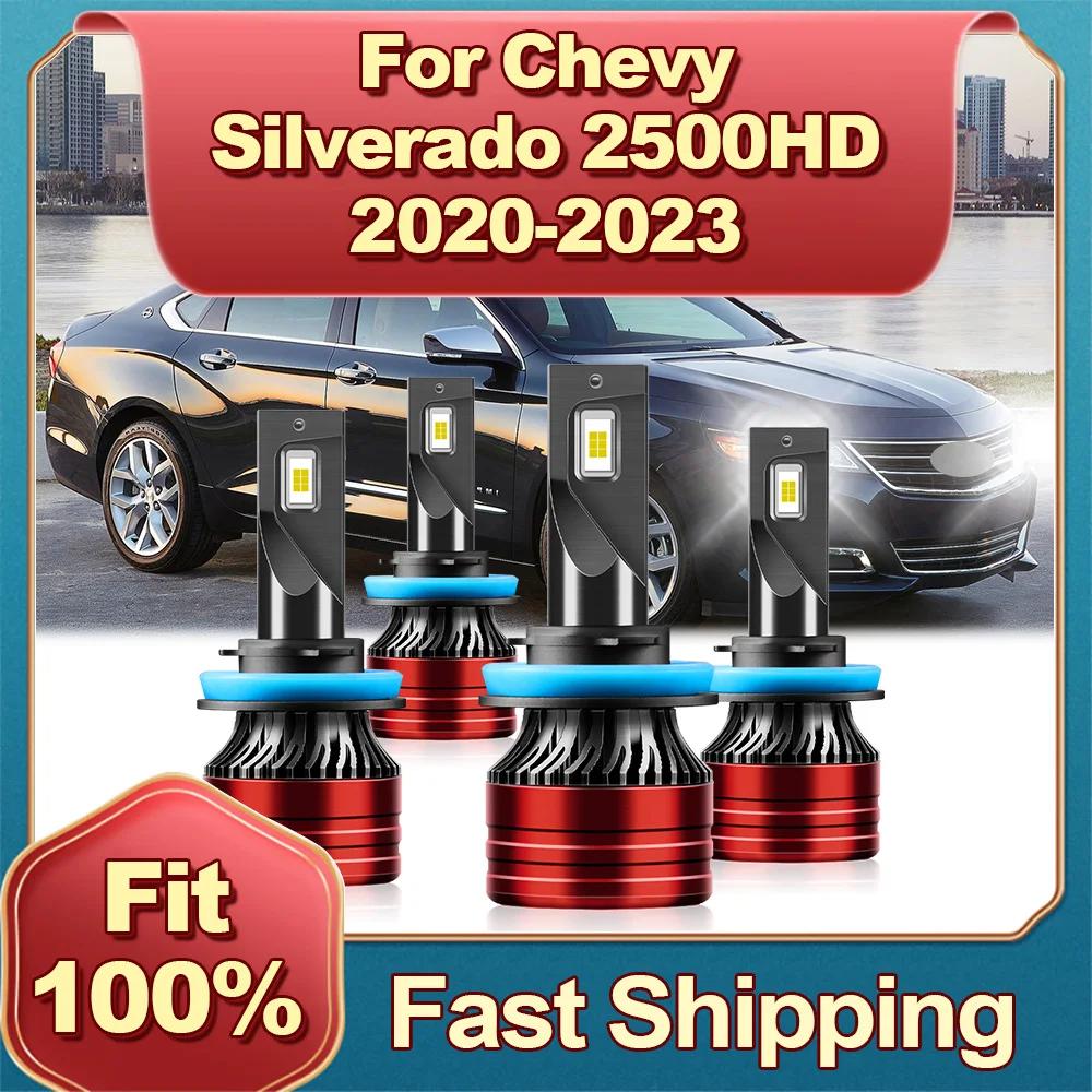 LED Ʈ ڵ  , Canbus ׷̵  , Chevy Silverado 2500HD 2020 2021 2022 2023, 70000LM, 180W, 2 , 4 